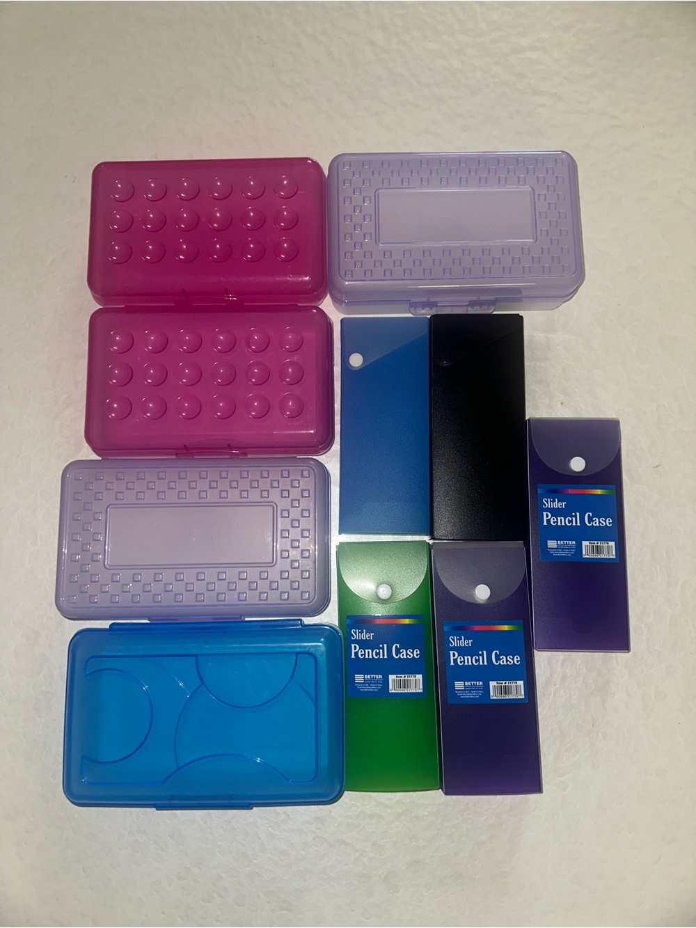 Lot of 18 Pencil Cases Brand New Various Colors Perfect Back to School Supplies